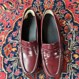 Freda Salvador Burgundy Leather Loafers